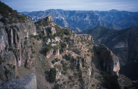 Výstup z kaňonu Barranca del Cobre